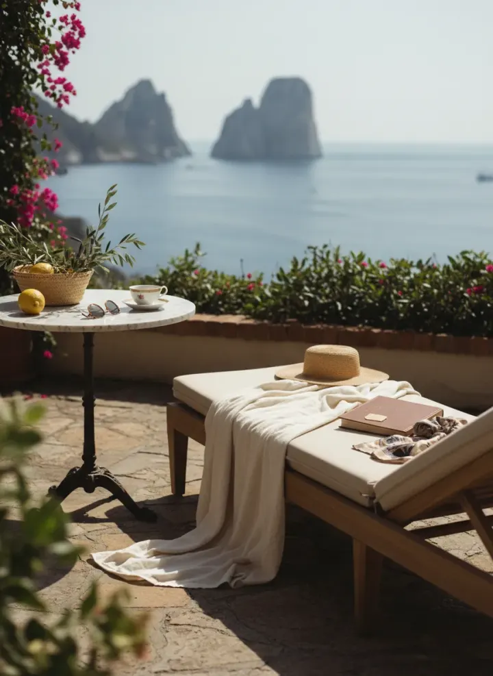 A clifftop view over Capri