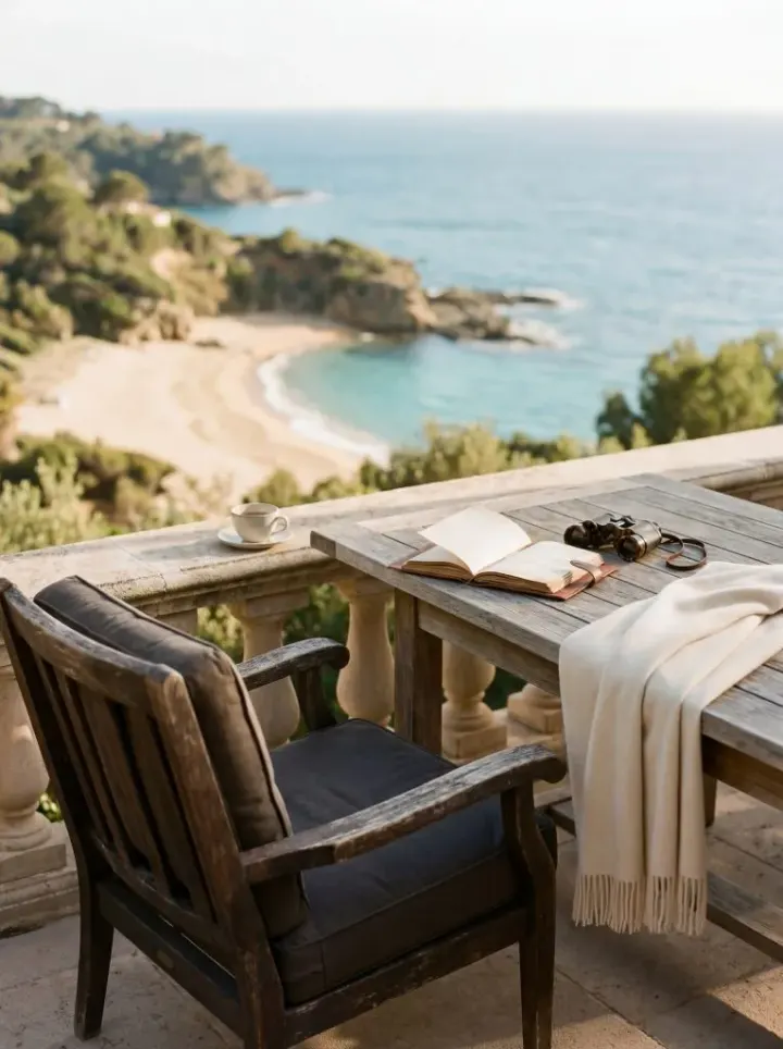 A luxury coastal outlook across the water